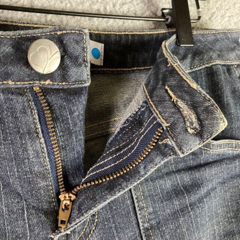 Fashion Bug Jeans Blue Size 5 Denim Bootcut Boot Cut Womens Stretch Mid Rise - Picture 8 of 12